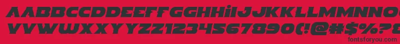 Indigodemonsemital Font – Black Fonts on Red Background