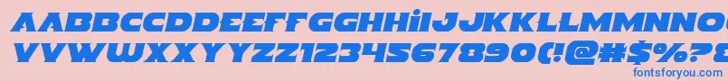 Indigodemonsemital Font – Blue Fonts on Pink Background