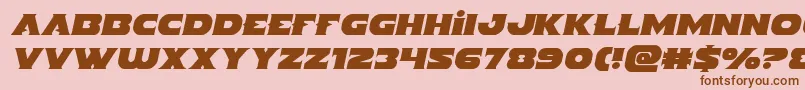 Indigodemonsemital Font – Brown Fonts on Pink Background