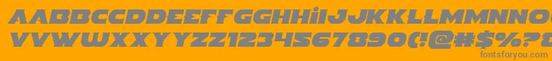 Indigodemonsemital Font – Gray Fonts on Orange Background