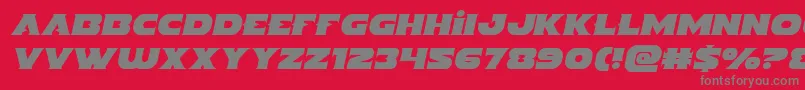 Indigodemonsemital Font – Gray Fonts on Red Background