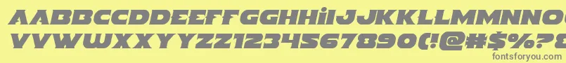 Indigodemonsemital Font – Gray Fonts on Yellow Background
