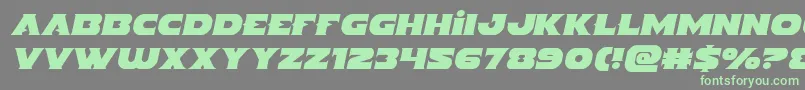 Indigodemonsemital Font – Green Fonts on Gray Background