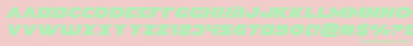 Indigodemonsemital Font – Green Fonts on Pink Background
