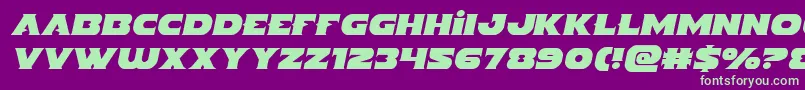 Indigodemonsemital Font – Green Fonts on Purple Background