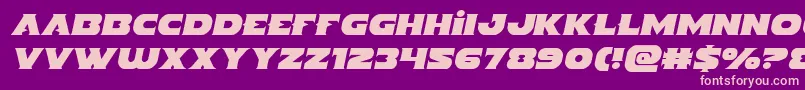 Indigodemonsemital Font – Pink Fonts on Purple Background