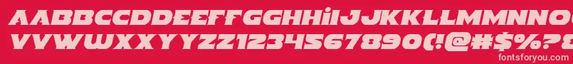 Indigodemonsemital Font – Pink Fonts on Red Background