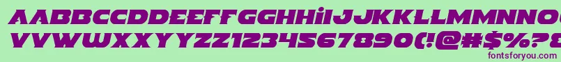 Indigodemonsemital Font – Purple Fonts on Green Background