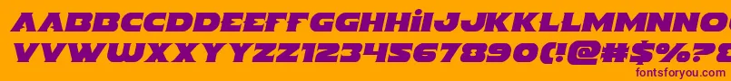 Indigodemonsemital Font – Purple Fonts on Orange Background