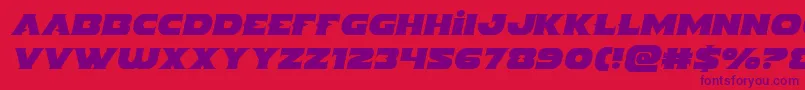 Indigodemonsemital Font – Purple Fonts on Red Background