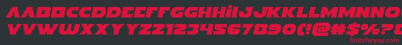 Indigodemonsemital Font – Red Fonts on Black Background