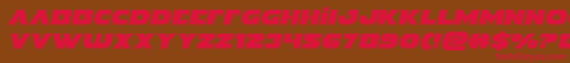 Indigodemonsemital Font – Red Fonts on Brown Background