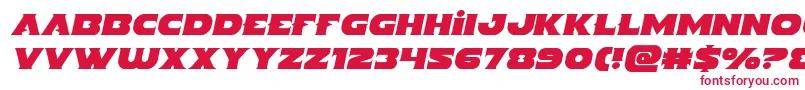 Indigodemonsemital Font – Red Fonts on White Background