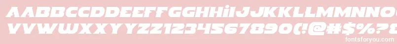 Indigodemonsemital Font – White Fonts on Pink Background