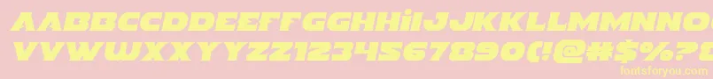 Indigodemonsemital Font – Yellow Fonts on Pink Background