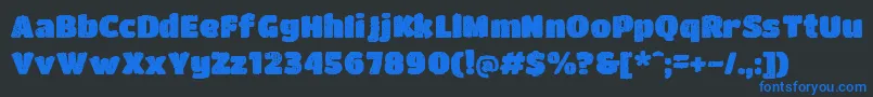 DCC   Bushido Font – Blue Fonts on Black Background