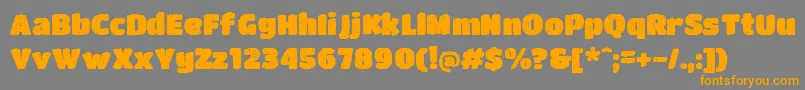 Weitere Informationen zur DCC Bushido-Schriftart DCC Bushido-Schriftart – Orangefarbene Schriften auf grauem Hintergrund