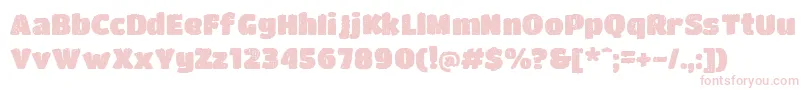 DCC   Bushido Font – Pink Fonts on White Background