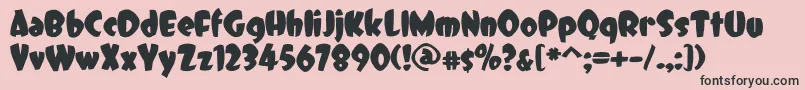 DCC   Dreamer Font – Black Fonts on Pink Background