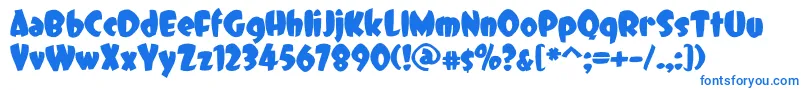 Шрифт DCC   Dreamer – синие шрифты на белом фоне