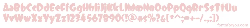 DCC   Dreamer-fontti – vaaleanpunaiset fontit valkoisella taustalla