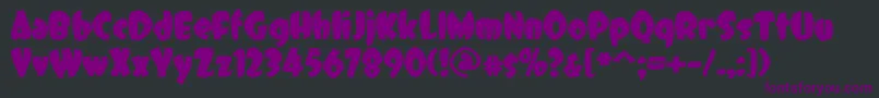 DCC   Dreamer-Schriftart – Violette Schriften auf schwarzem Hintergrund