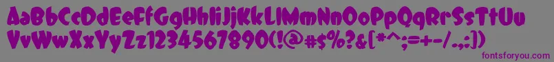 Шрифт DCC   Dreamer – фиолетовые шрифты на сером фоне