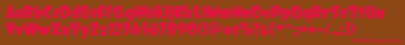 DCC   Dreamer Font – Red Fonts on Brown Background