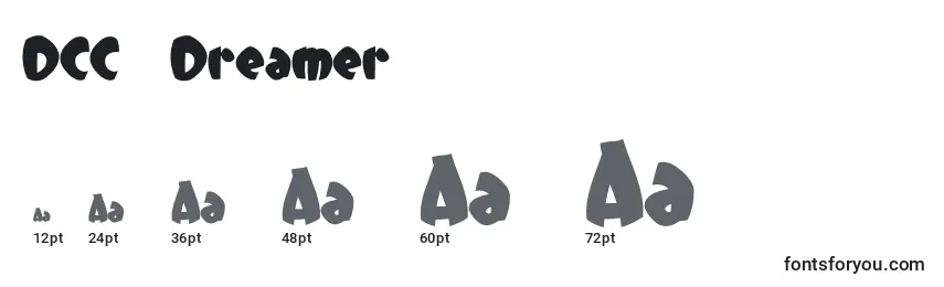 DCC   Dreamer Font Sizes