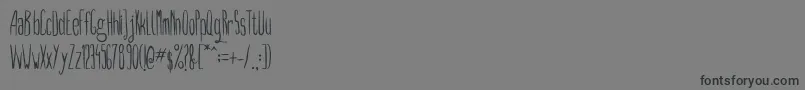 Police dcc   long nails – polices noires sur fond gris