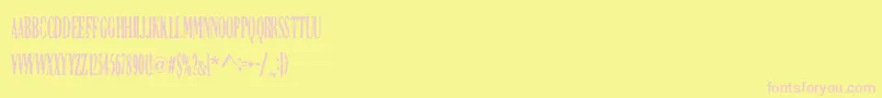 DCC   Manifest Font – Pink Fonts on Yellow Background