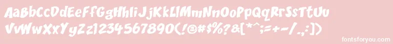 フォントDCC   Scisor – ピンクの背景に白い文字