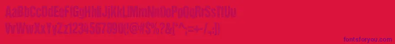 DCC   Stained Aliens Font – Purple Fonts on Red Background