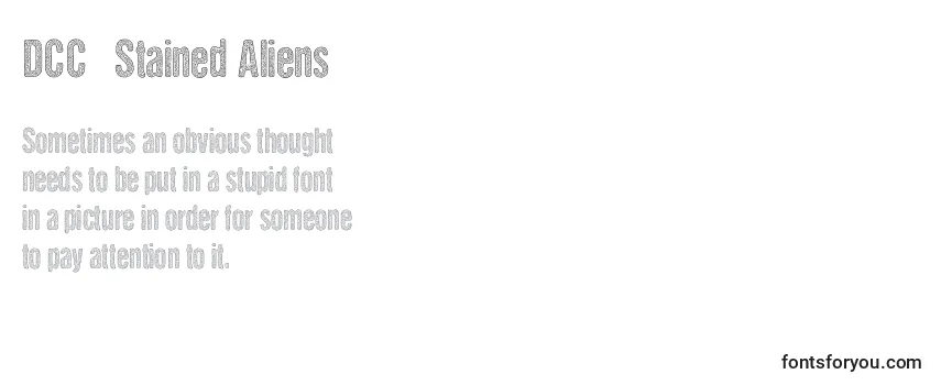 Schriftart DCC   Stained Aliens