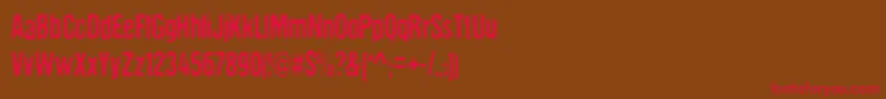DCC   The alien are coming Font – Red Fonts on Brown Background