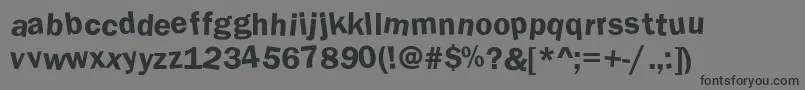 DdaftT l Font – Black Fonts on Gray Background