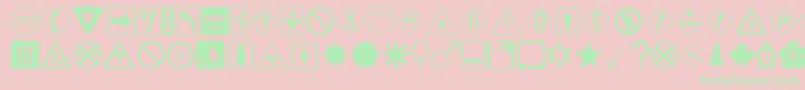 DDSIGNS Font – Green Fonts on Pink Background