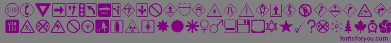 DDSIGNS Font – Purple Fonts on Gray Background