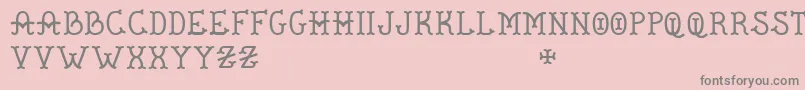 De Flandre   BC Font – Gray Fonts on Pink Background
