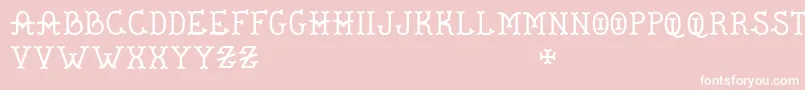 De Flandre   BC Font – White Fonts on Pink Background