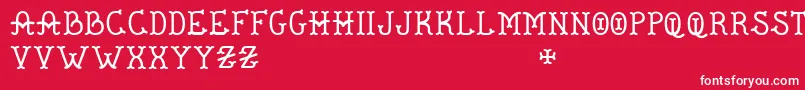 De Flandre   BC Font – White Fonts on Red Background