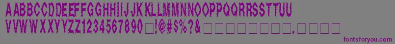 Dead Alive Font – Purple Fonts on Gray Background