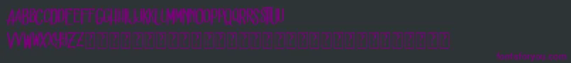 Dead solD Font – Purple Fonts on Black Background