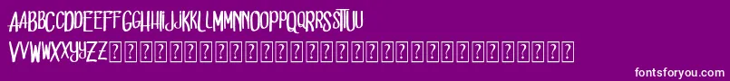 Dead solD Font – White Fonts on Purple Background