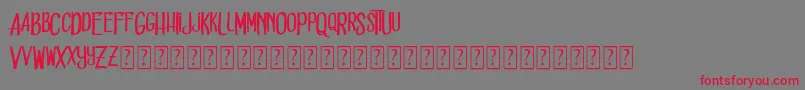 Dead solD Font – Red Fonts on Gray Background