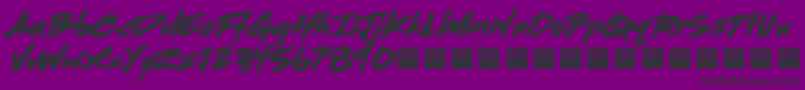 Dead Stock   Demo Font – Black Fonts on Purple Background