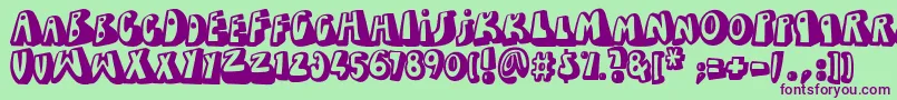 Dead Wallace Font – Purple Fonts on Green Background