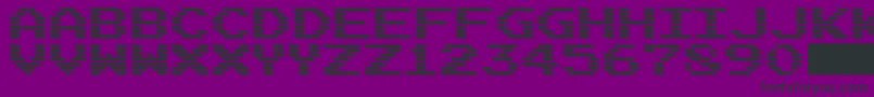 DEADCRT Font – Black Fonts on Purple Background