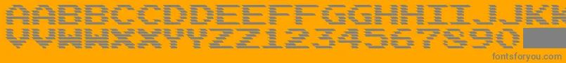 fuente DEADCRT – Fuentes Grises Sobre Fondo Naranja