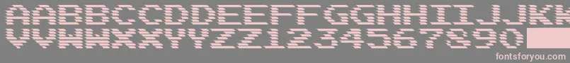 fuente DEADCRT – Fuentes Rosadas Sobre Fondo Gris